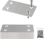 12PCS Flat Straight Mending Plates, 2.4" X 1.5" Mounting Bracket Plate, 0.05" Th. Fixed Price $9.87.