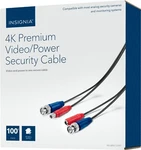 Insignia Security Camera Dual Video Power Cable NS-SBNC100P92 4K 100-FT In-wall. Fixed Price $14.99.