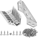 12-PACK Premium Stainless Steel Corner Brackets For Wood Frame, Silver. Fixed Price $7.94.