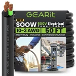 Gearit 10/3 Awg Portable Power Cable (50 FEET-3 Conductor) Soow 600V Gauge. Fixed Price $116.84.