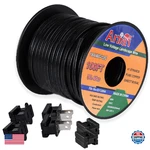 Aniai 18/2 SPT-2 Wire 100FT With 6PCS Vampire Plugs Low Voltage Landscape. Fixed Price $74.63.