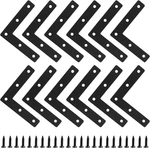 Bonsicoky 12 Pack Shape Flat Bracket, 3.15" X Stainless Steel Corne. Fixed Price $15.99.