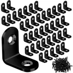 40PCS Corner Brace, Metal Black Bracket, Stainless Steel Joint. Fixed Price $15.22.