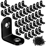40PCS Bracket, Metal Black Corner Brace, Stainless Steel Joint Right Angle. Fixed Price $14.50.