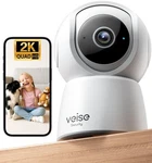 Veise 2K Indoor Security Camera 2.4GHZ, 360 Pan/tilt Pet With Motion Tra. Fixed Price $28.40.