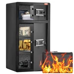 Vevor Double Door 7.2 Cu.ft Safe Box With Key Lock Password Cabinet Black. Fixed Price $278.99.