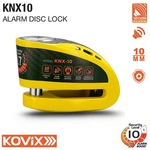 Kovix Overloard KNX10 Motorcycle Alarm Disc Lock Yellow Silver Waterproof 120DB. Fixed Price $81.12.