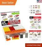 Wago 2773 Wall Nuts 45PC Push-in Wire Connector Assortment Kit With Case Sp.... Fixed Price $37.06.