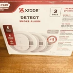 Kidde Detect 3-PACK 10-YEAR Never Change Battery Operated Smoke Alarm (20SD10). Fixed Price $49.99.
