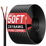 Energeaster Gauge 2 Conductor Electrical WIRE,18 Awg 50FT, Black. Fixed Price $27.46.
