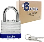 Laminated Keyed Padlock (1-9/16", 40MM), Alike Locks, Normal Shackle,. Fixed Price $29.05.