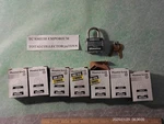 (qty 7) Master 1KA Commercial Padlock, Keyed Alike, Steel Body, Key: 2. Fixed Price $69.59.