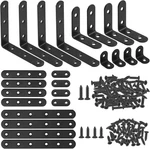 134PCS Black Corner Brace Set, 24PCS Shape Bracket And Flat Metal Join. Fixed Price $31.99.