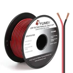 100FT 20/2 Red Black Electrical Wire Pure Copper Gauge 2PIN Low Vol. Fixed Price $25.87.