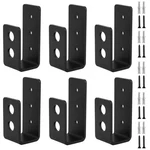 Hoigon 6 Pack 2 X 4 Inch Door Barricade Brackets, Heavy Duty Drop Open Ho.... Fixed Price $34.47.