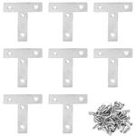 20 Pcs Stainless Steel Plate Brackets, 50X50MM, 2X2, 4 Holes, Metal Brace. Fixed Price $10.19.