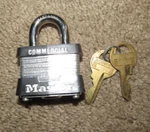 Master 3KA 3212 Steel Padlock With Keys New. Fixed Price $24.99.