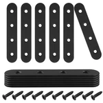 12 Pcs 4 Inch Straight Bracket, Stainless Steel Flat Mending Brace, Black Con.... Fixed Price $14.69.