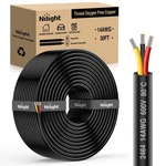 Nilight 30FT 14 Gauge Conductor Electrical Wire Tinned Oxygen Free Copper. Fixed Price $35.99.