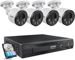 Zosi H.265+ 5MP 8CH Nvr Wired Poe Security 2.5K Ip Camera System Outdoor Mic 1TB. Fixed Price $269.99.