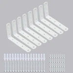 White Shelf Brackets 8PCS 5 Inch X 3 Corner Brace High Quality Wall Brac.... Fixed Price $21.64.