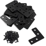 Bokwin 20PCS Mending Plates L-shape Corner Braces Black Flat 40X40MM,. Fixed Price $12.99.