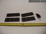 QTY=4 Pcs: Jubeiju Black Flat Mending Plate Brackets, X0039MGUBP. Fixed Price $13.09.