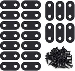 20 Pack Flat Straight Brace Bracket Stainless Steel Black. Fixed Price $9.41.