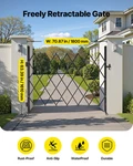 Single Folding Security Gate, 70.87 X 63.39 (w H). Fixed Price $121.08.