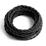 Fabric Cloth Covered Lamp Twisted Wire,prunlla Vintage 18/2 25FT, Black. Fixed Price $19.89.