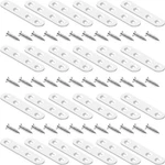 24 Pack Flat Brackets White Straight Braces 3 Inch Stainless Steel Mending Pl.... Fixed Price $20.87.
