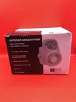 Wbox Outdoor Durable Siren & Blue Strobe 0E-OUTDSIRSB. Fixed Price $39.99.