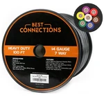 Best Connections Heavy Duty Gauge Way Trailer Wire (100 Feet) TR-14-7-100. Fixed Price $117.95.