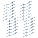 Antrader 24-PACK Inch Zinc Plated Steel Hook & Eye Wood Gates Window Silver. Fixed Price $16.98.