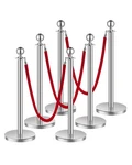 Vevor 6PCS Stanchion Posts Crowd Control Queue Barrier Sand Injection Base. Fixed Price $85.90.