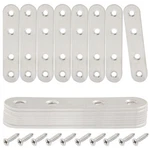 Harskiyer 16 Pcs Inch Straight Bracket, Stainless Silver, 3" X 0.6",. Fixed Price $10.65.