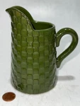 American Atelier Home Seville 5243 Ironstone Pitcher Green. Fixed Price $29.99.