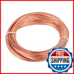 Uxcell 18AWG 100FT Bare Solid Braided Copper Ground Wire Cable, Electrical. Fixed Price $34.11.