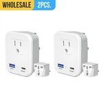 2-PK Uk Plug Travel Adapter With 2USB,POWER Charger To United Kingdom. Fixed Price $10.88.