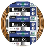 Southwire 8-GAUGE Bare Copper Solid Soft Drawn 25 Ft,. Fixed Price $39.04.