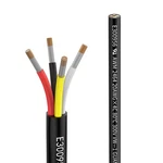 Matugajp 20AWG 0.5MM Electrical Wire 4 Core Extension Cable 20FT, Black. Fixed Price $17.57.