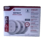 Kidde 10-YEAR Battery Smoke Detector W/photoelectric Sensor & Voice Alert 3-PACK. Fixed Price $55.00.