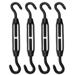 Antrader Turnbuckle And Hook,stainless Steel M4, Black. Fixed Price $15.86.