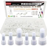 Redgoose 500PCS Closed End Crimp 26-12 Awg Nylon Wire Connectors.... Fixed Price $14.19.