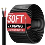 Energeaster Gauge 2 Conductor Electrical WIRE,18 Awg 30FT, Black. Fixed Price $26.75.