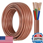 Yddecw Thermostat Wire - 18/8 20FT Solid Copper Gauge 5 Conductor Power Circu. Fixed Price $50.78.