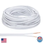 Patikil 100FT 18/2 Pvc Covered Wire, 300V SPT-2 Lamp Cord Insulated Heat Resista. Fixed Price $43.34.