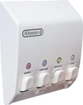 Classic Shower Dispenser 4 Chamber, Wall Mount Shampoo And Soap. Fixed Price $89.99.