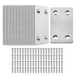 Pack Of 20 Flat Metal Straight Brace Bracket 0.06INCH Thickness. Fixed Price $19.26.