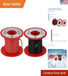 Ultra-flexible 22 Awg Stranded Silicone Wire 200FT (100FT Red + Black). Fixed Price $41.99.